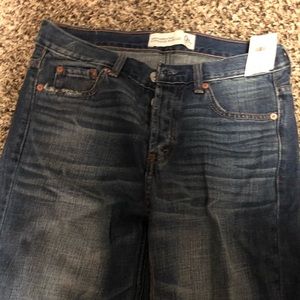 Abercrombie boyfriend wide leg jeans